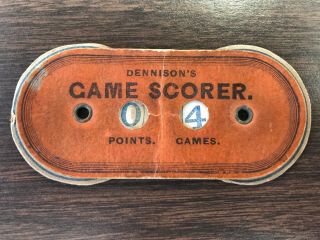 Antique Dennison’s Game Scorer Counter Lansing Michigan Jeweler Advertising Mi