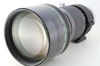 RARE lens Canon FD 300mm F/2.  8 S.  S.  C FLUORITE w/ teleconverter FD 2x & case 2