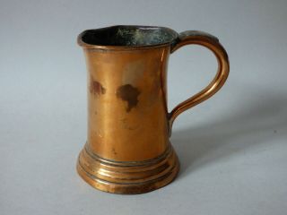 Old Collectable Trench Art Copper Brass Breweriana Beer Tankard Jug Uk P,  P