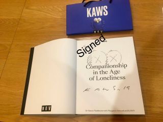 Signed Kaws X Ngv Companionship In The Age Of Loneliness Book