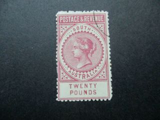South Australia Stamps: £20 Cto Long Types - Rare (f125)