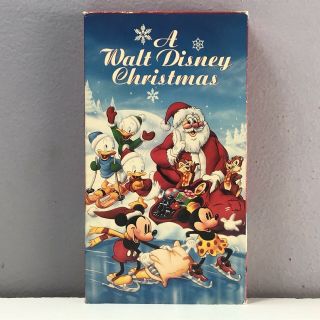 A Walt Disney Christmas VHS Video Tape 092 Mickey Mouse Donald Goofy VTG Rare 2