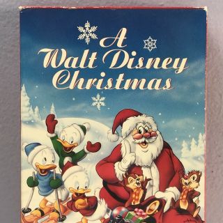 A Walt Disney Christmas VHS Video Tape 092 Mickey Mouse Donald Goofy VTG Rare 3