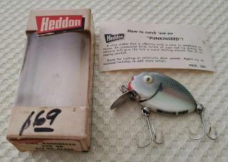 1 Heddon Tiny Punkinseed 380 Sd W/box Fishing Lure Bait Plug Dowagiac