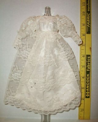 Barbie Vintage Francie Doll Victorian Wedding Dress 1233 Mod 1969 - 1970 Tlc