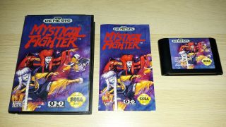 Sega Genesis Mystical Fighter Cib Rare