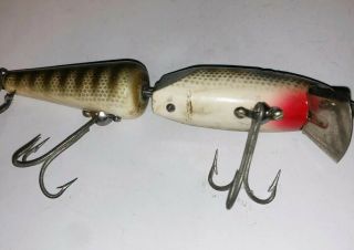 Vintage Jointed Pflueger Palomine Lure Pikie Color Very Good Shape 3