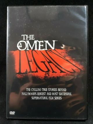 The Omen Legacy (2001) Dvd Jack Palance Horror Documentary Damien Rare Image