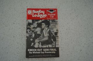 Rugby League News Rare 1982 Brl Programme Redcliffe Dolphins Tigers