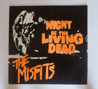 Punk The Misfits Night Of The Living Dead 7 " 1979 Plan 9 Ex To M - Rare