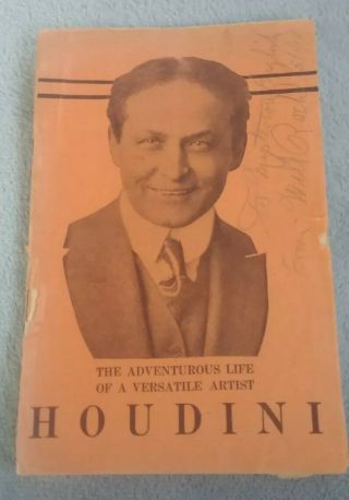 Houdini The Adventurous Life Of A Versatile Artist,  Rare Book Revised 1922