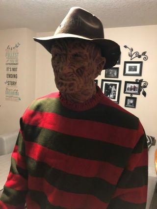 Fred Freddy Krueger Darkride Silicone Mask Nightmare Iii Rare Fred