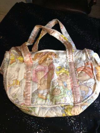 Vintage Cabbage Patch Doll Printed Fabric Tote Dipper Bag 2