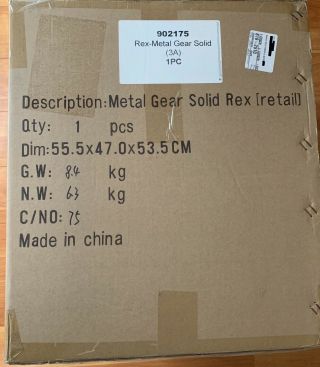 Metal Gear Solid MG REX Figure threeA 1/48 Huge model CA, 2