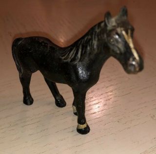 Vintage Antique Cast Iron Horse Figurine Paperweight