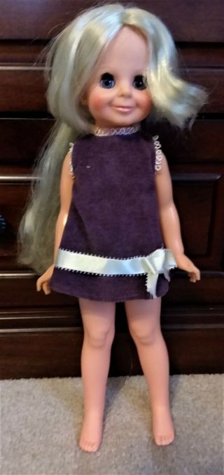 Vintage 1970 Ideal VELVET Grow Hair Doll in Clothes Crissy Family 2