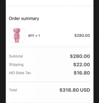 KAWS BFF PINK 100 AUTHENTIC CONFIRMED ORDER 2