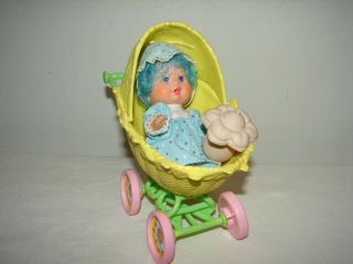 Vintage Strawberry Shortcake Blueberry Berry Baby Complete,  Stroller