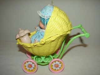 Vintage Strawberry Shortcake Blueberry Berry Baby Complete,  Stroller 3
