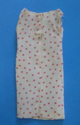 Vintage Barbie 1960 ' s FRANCIE Shoppin ' Spree 1261 White & Pink Dot Shift Dress 2