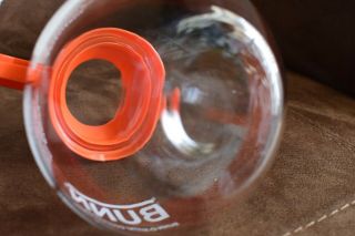 Rare Orange Bunn Decaf Glass Coffee Pot Decanter 12 cup 64 oz 3