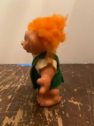 Vintage Thomas Dam Orange Haired Troll Doll Bank Made In Denmark 3