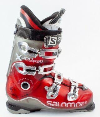 High End $475 Mens Salomon Xpro R90 Ski Boots Rare Red/maroon Color