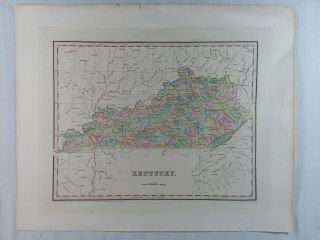 Kentucky Map Engraved By: G.  W.  Boynton,  Author: T.  G.  Bradford 1838