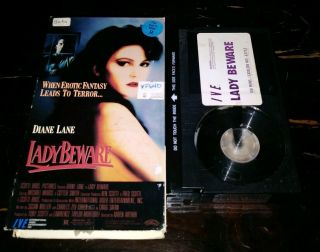 Lady Beware Beta 1989 Diane Lane Erotic Thriller Betamax Not Vhs Video Tape Rare