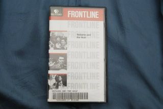 Extremely Rare " Natasha And The Wolf " Documentary.  Pbs Frontline.  Vhs