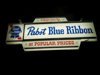 Vintage Pabst Blue Ribbon Lighted Beer Sign Extremely Rare