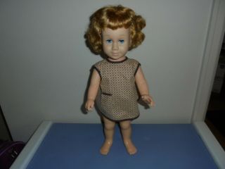 Vintage 1960 Chatty Cathy Doll Blonde Hair Blue Eyes Soft Face 20  Sun Suite