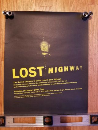 Lost Highway Vintage Screening Movie Poster - David Lynch Film
