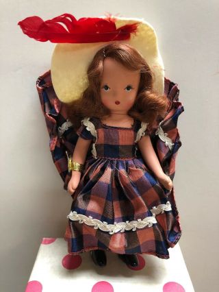 5.  5” Vintage Nancy Ann Plastic Doll One Two Button My Shoe 113
