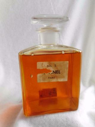 Rare 1950/ 60s Chanel No 5 Perfume - 250cc - 8.  452 Fl Oz - - 5 " Bottle