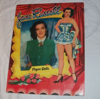 Vintage Uncut Jane Russell Paper Dolls Saalfield 1955 2651