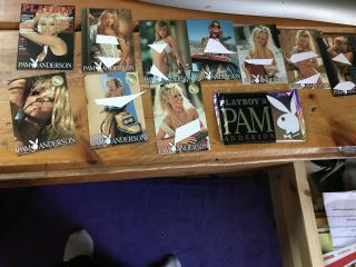 Pamela Anderson Rare Playboy Trading Cards 10 One Package