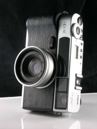 Rare Konica Hexar Af Cult Film Camera,  W/ 35mm F2.  0 Lens,  Flash