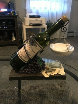 Yankee Candle Vintage Merlot Hanging Wine Bottle Tart Warmer Burner
