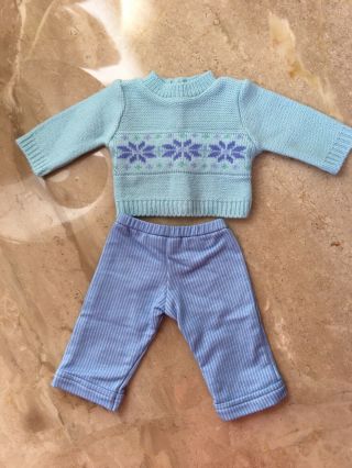 American Girl Bitty Baby Boys’ Fair Isle Sweater Set/ Clothes 3