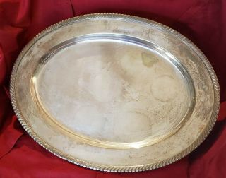 Reed & Barton Silver Soldered Oval Platter