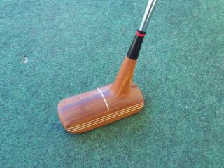 Rare Antique Abercrombie & Fitch Co Putter Overspin Master Wood Golf Club