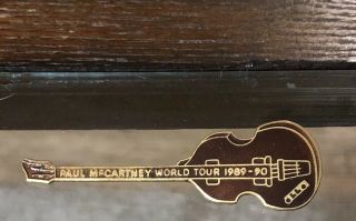 Rare Vintage Paul Mccartney World Tour 1989 - 90 Guitar Pin - Very Neat &