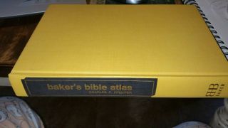 Baker ' s Bible Atlas revised RARE Charles F.  Pfeiffer student geographical book 2