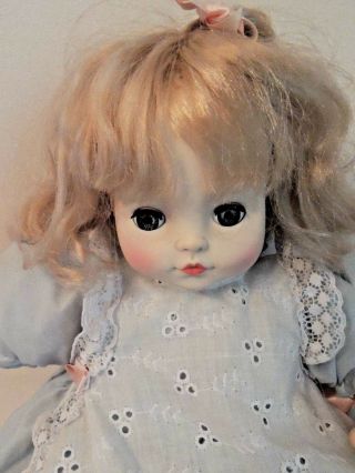 Vintage Royal House Of Dolls 19 " Baby Doll Blond Hair Blue Eyes