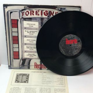 Foreigner Records Oasis South Korea Vinyl Lp Record Rare Press Vg,  Olw - 233