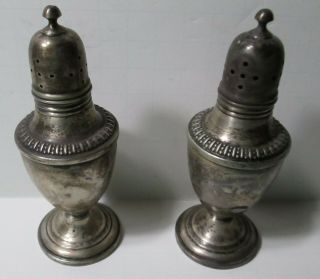 Antique W.  M.  Rogers Sterling Silver Salt And Pepper Shaker