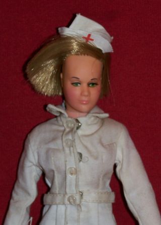 Rare Htf 1967 G.  I.  Joe Nurse Action Jointed Doll W/ Hat Cap By Hasbro