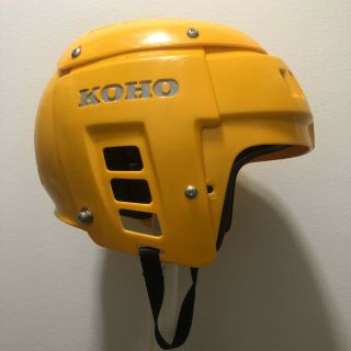 Koho 6000 Hockey Helmet Yellow Sr 55 - 61 Very Rare Jofa