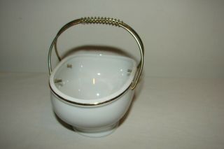 Vintage Strawberry Shortcake Porcelain Basket Trinket Dish 3